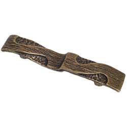 Emenee OR268-ACO Premier Collection Relief Handle with Cutout 4-5/8 inch x 3/4 inch in Antique Matte Copper Elements Series